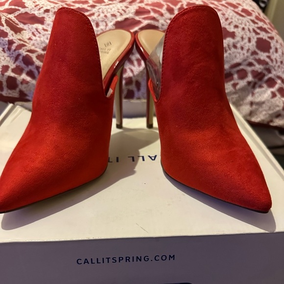 Brand New call it Spring Red heels - Picture 3 of 5